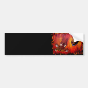 Red Dragon Claw Bumper Sticker