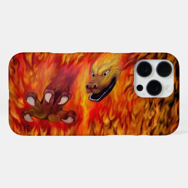 Red Dragon Claw iPhone Case (Back Horizontal)