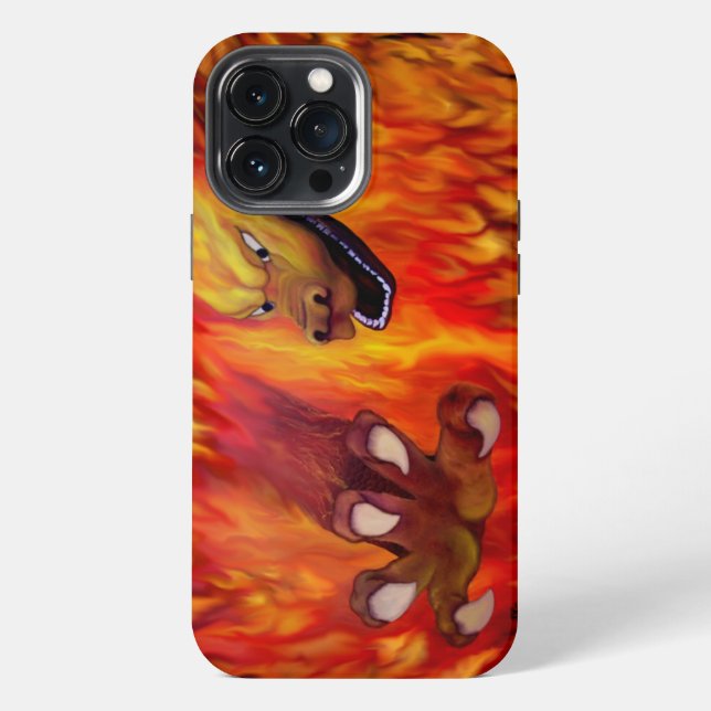 Red Dragon Claw iPhone Case (Back)