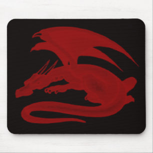 Red Dragon Drakon Maionios Mouse Pad