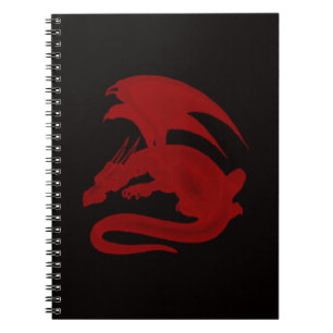 Red Dragon Drakon Maionios Spiral Notebook