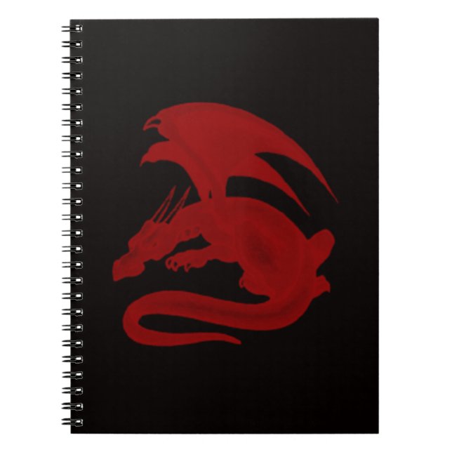 Red Dragon Drakon Maionios Spiral Notebook (Front)