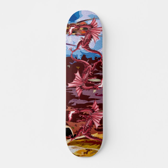Red Dragon Fantasy Skateboard (Front)
