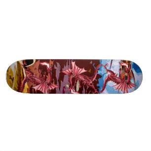 Red Dragon Fantasy Skateboard