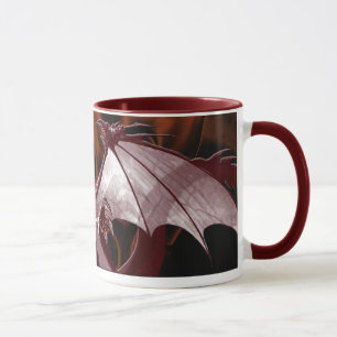 Red Dragon & Flames Fantasy Mug