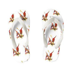 Red Dragon - Flip flops for kids