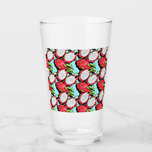 red dragon fruit glass