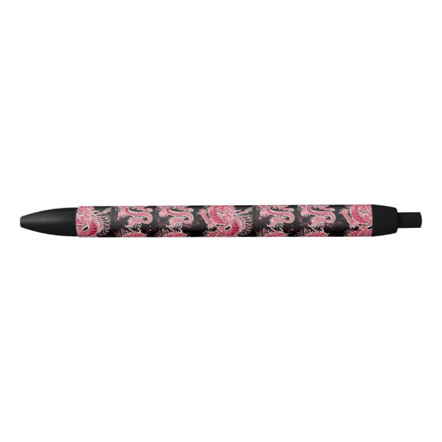 Red Dragon Galaxy Black Ink Pen (Front)