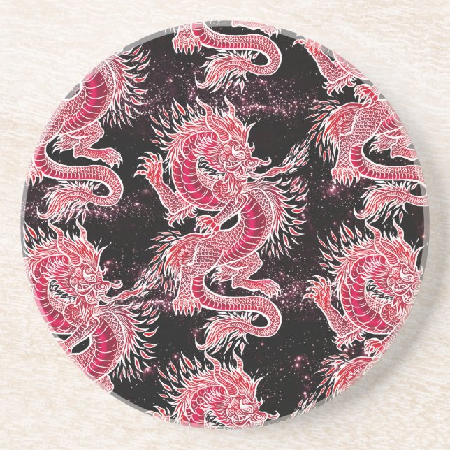 Red Dragon Galaxy Coaster (Front)