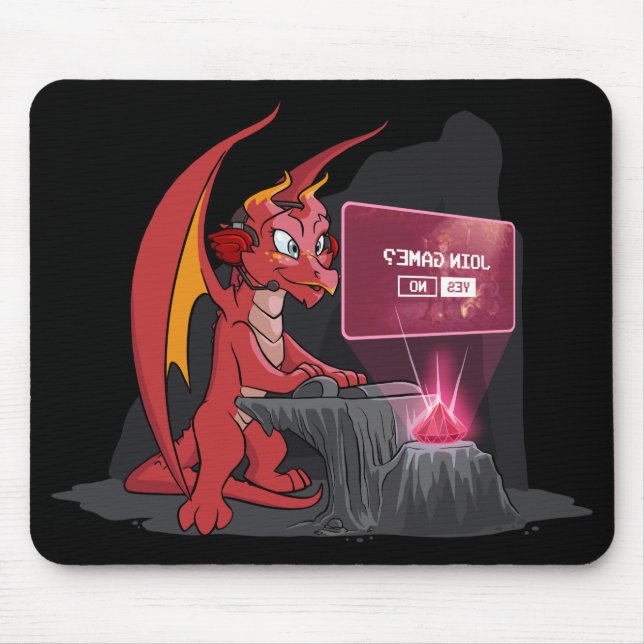 Red Dragon Gamer Mouse Mat (Front)