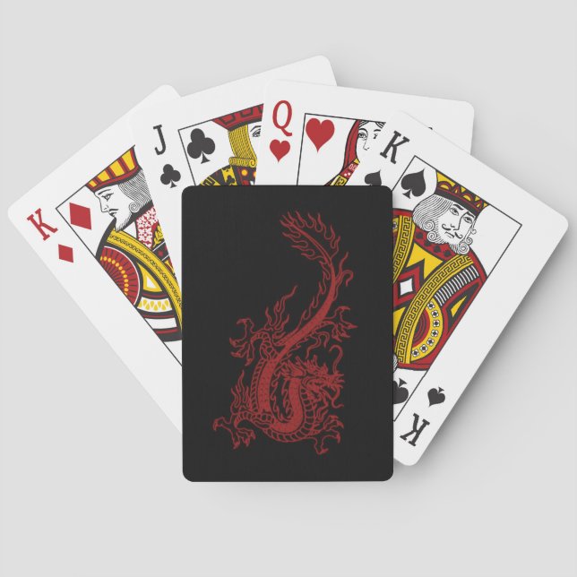 Red Dragon Glaurung Playing Cards (Back)
