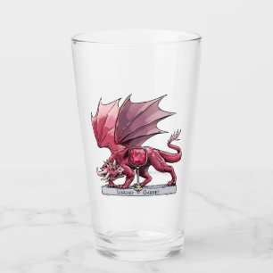 Red Dragon: January Birthstone Garnet Glass
