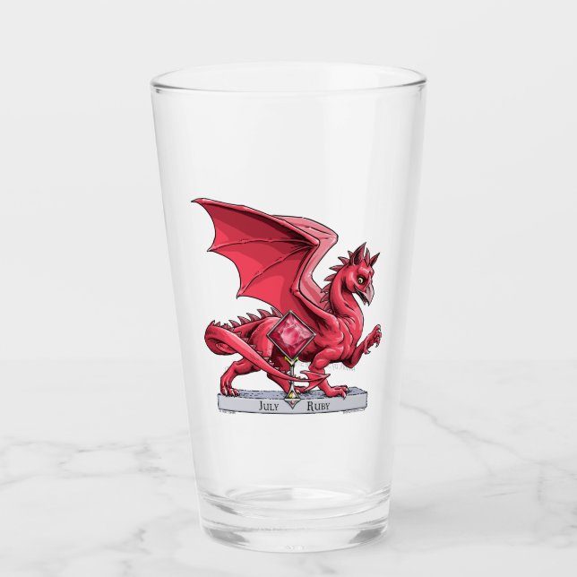 Red Dragon: July’s Birthstone Ruby Glass (Front)