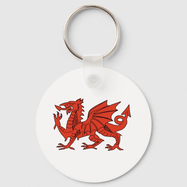 Red Dragon Key Ring (Front)