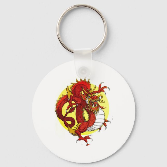 RED DRAGON KEY RING (Front)