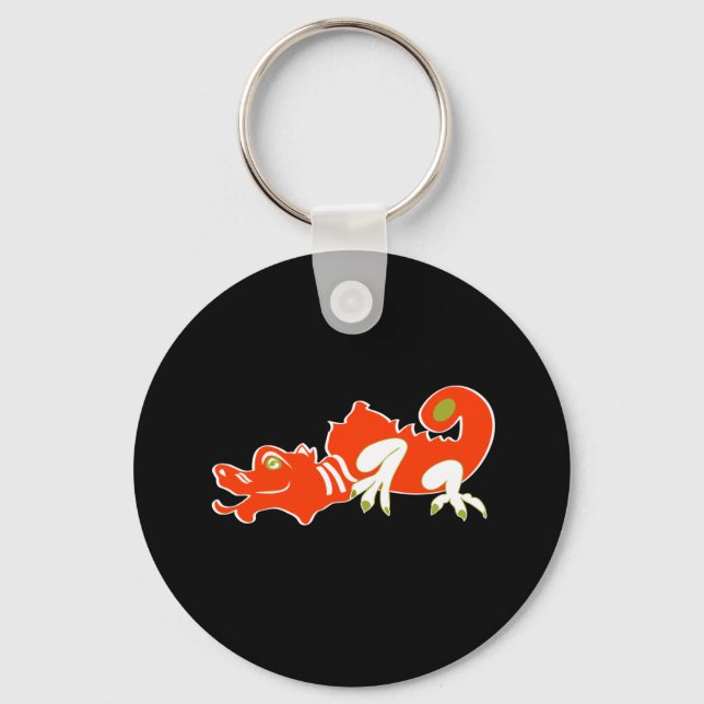 Red dragon key ring (Front)