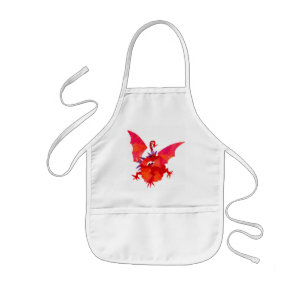 'Red Dragon' Kids Apron
