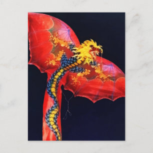 Red Dragon Kite Postcard