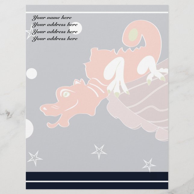 Red Dragon Letterhead Design (Front)