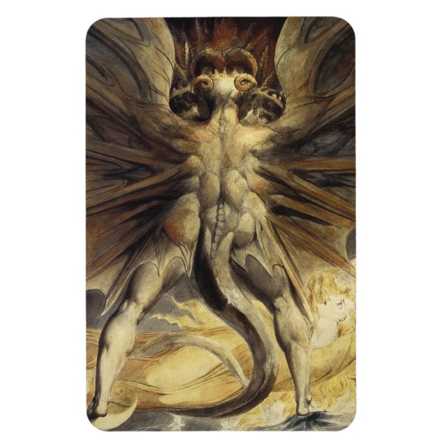 Red Dragon magnet (Vertical)