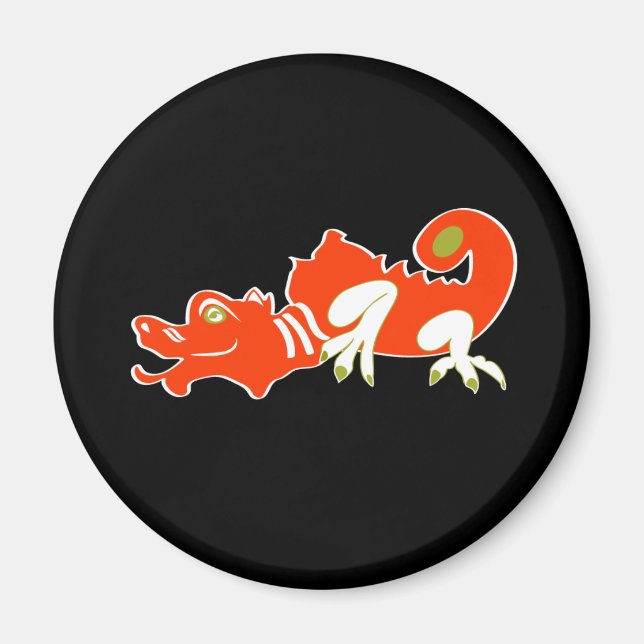Red dragon magnet (Front)