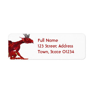 Red Dragon Mailing Labels