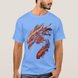 Red Dragon Motif Mythical Art Red Dragon gift T-Shirt