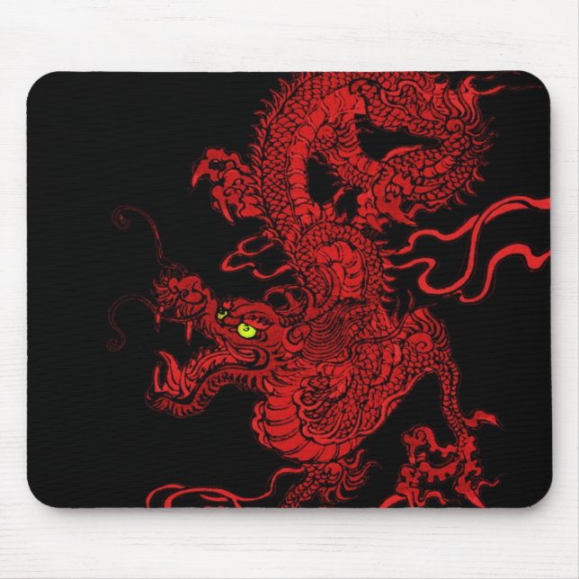 Red Dragon Mouse Mat (Front)