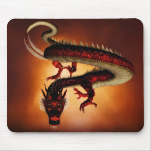 Red dragon mousepad