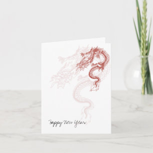 Red Dragon New Year's Greeting Cards