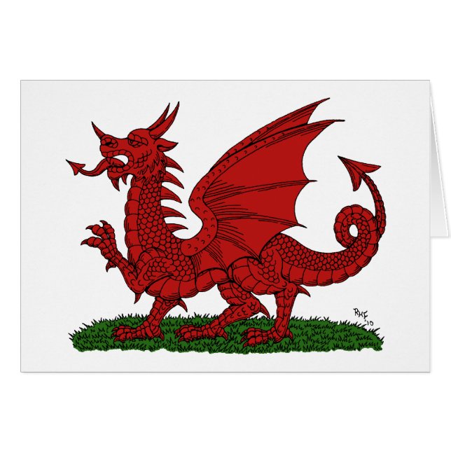 Red Dragon of Wales (Front Horizontal)