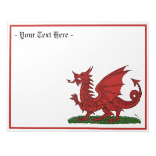 Red Dragon of Wales Notepad