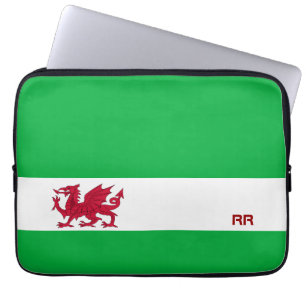 Red Dragon of Wales on White Green Flag Colour Bag
