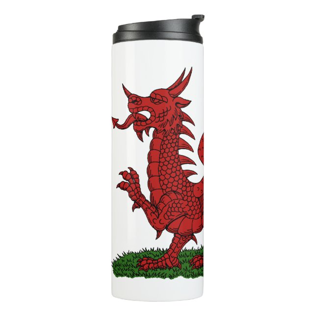 Red Dragon of Wales Thermal Tumbler (Rotated Left)
