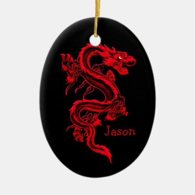 Red dragon Ornament (Front)