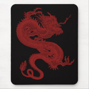 Red Dragon Pendragon Mouse Pad