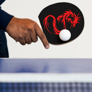 Red Dragon Ping Pong Paddle