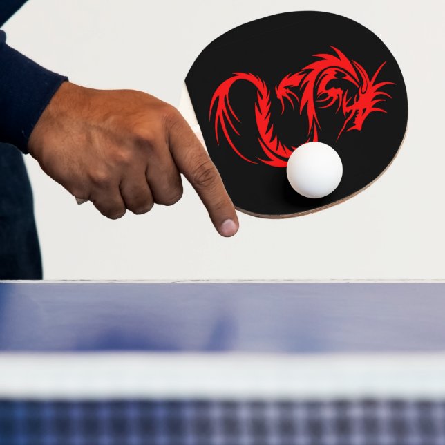 Red Dragon Ping Pong Paddle (Insitu)