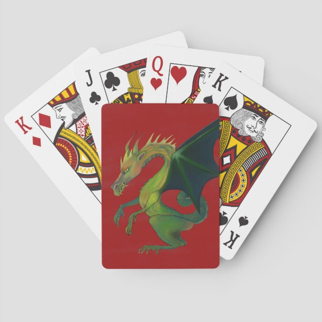 Red Dragon Playing Cards (Back)