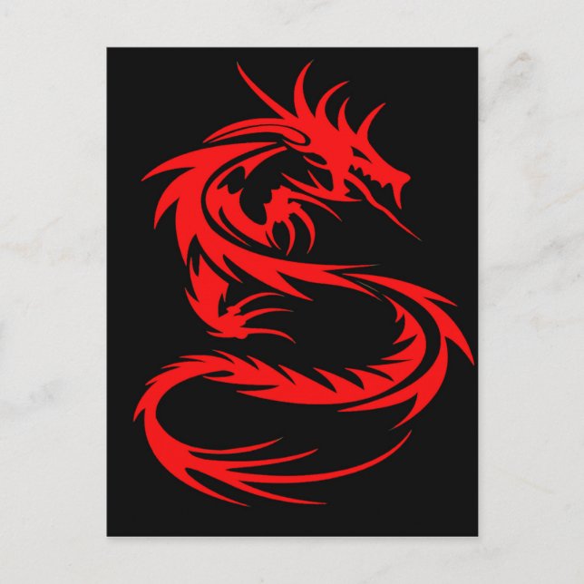 Red Dragon Postcard (Front)