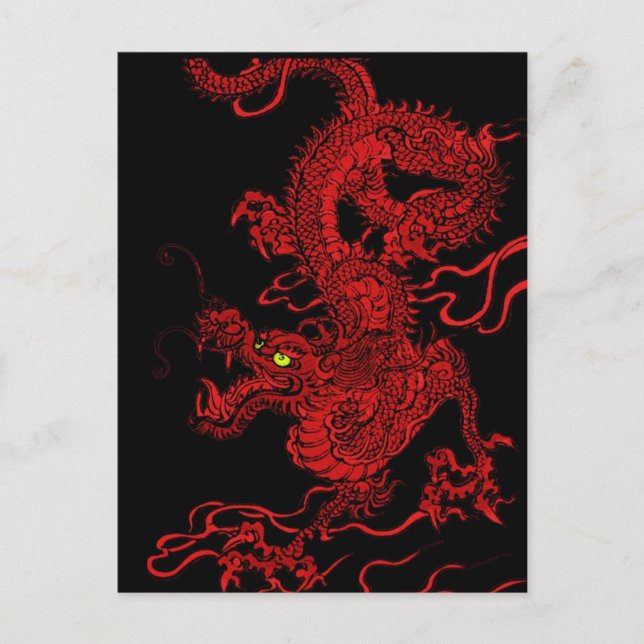 Red Dragon Postcard (Front)