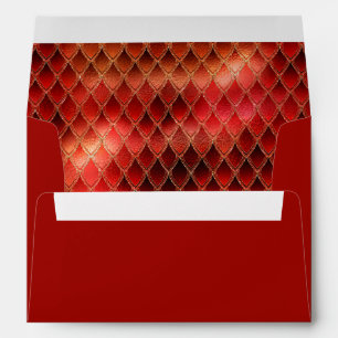Red Dragon Scales Envelope
