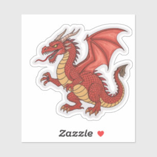 Red Dragon Sticker