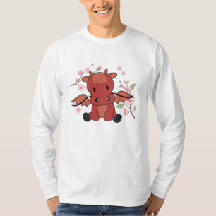 Red Dragon Sweet Animals For Kawaii Fantasy T-Shirt