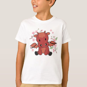 Red Dragon Sweet Animals For Kawaii Fantasy T-Shirt