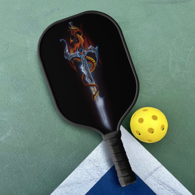 Red dragon Sword Fantasy Pickleball Paddle (Creator Uploaded)