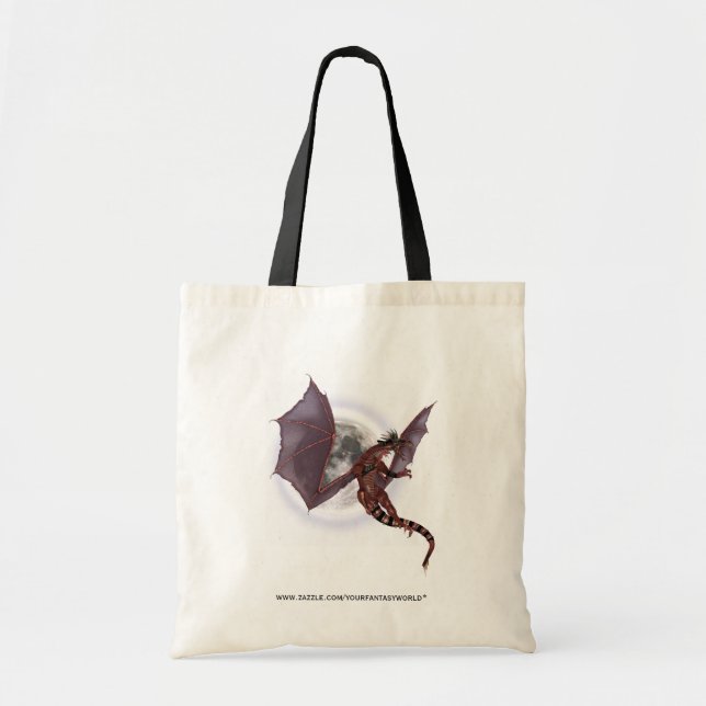 Red Dragon Tote Bag (Front)