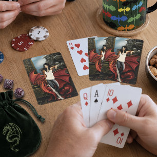 Red Dragon Urban Fantasy Playing Cards