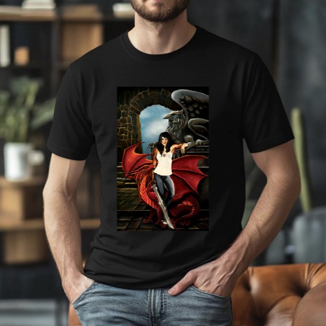 Red Dragon Urban Fantasy  T-Shirt (Creator Uploaded)