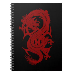 Red Dragon Xiuhcoatl Spiral Notebook